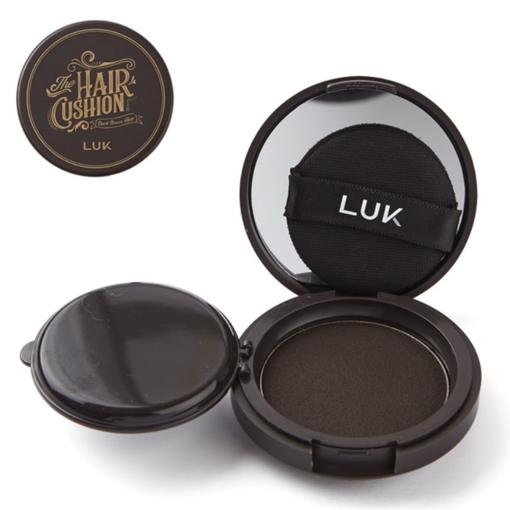 Dark Brown Root Cover Korean Beauty The Hair Cushion LUK Seoul 2 Packs 15g